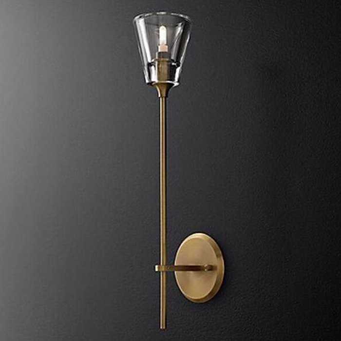 Бра TORCHE DE VERRE wall lamp Латунь Прозрачный (Transparent) Бра TORCHE DE VERRE wall lamp Латунь Прозрачный (Transparent) в Барнауле | Loft Concept