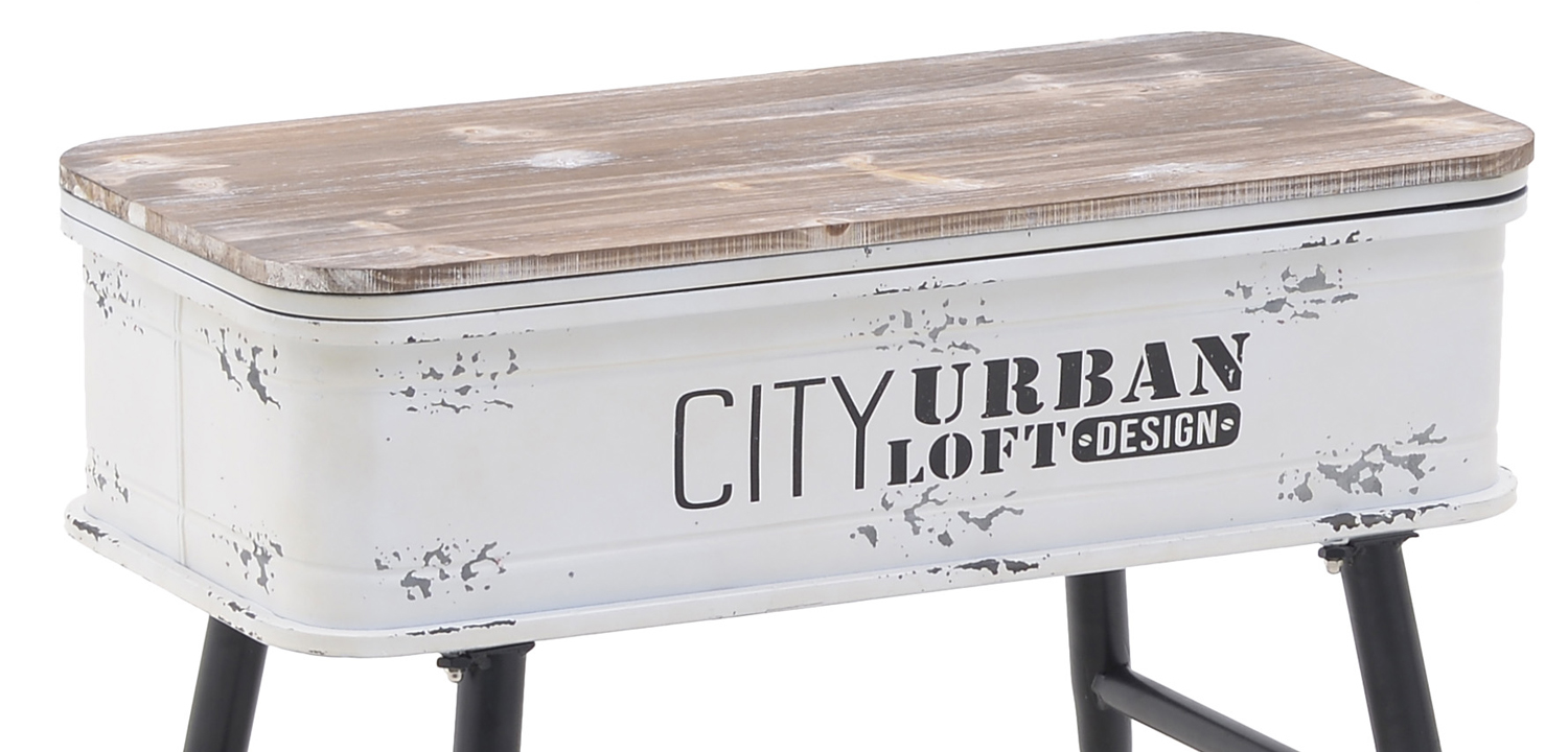 Приставной стол City Urban Loft Design Table white - фото