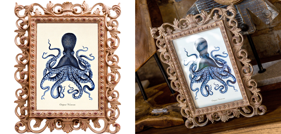 Постер Blue Octopus Poster Постер Blue Octopus Poster - Loft-Concept в Барнауле