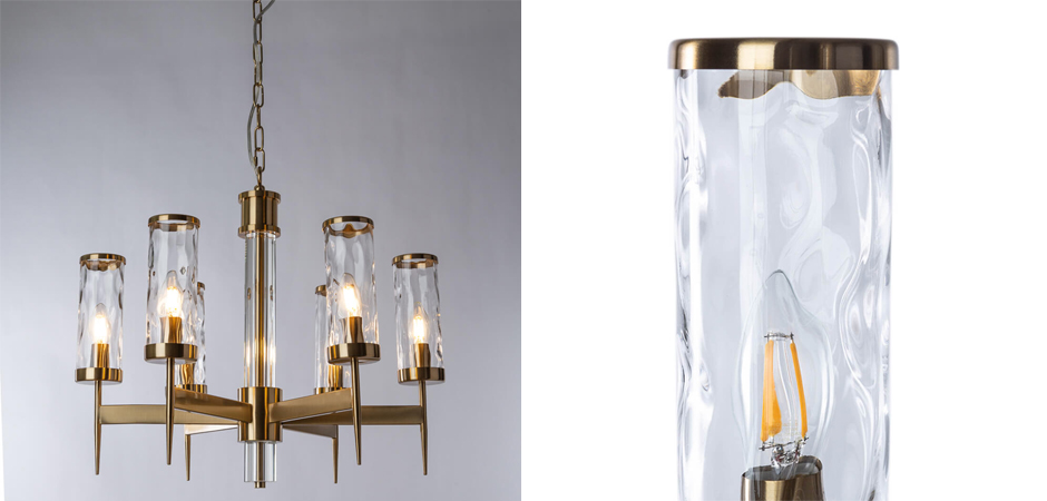 Люстра Brass Wheel Small в Американском стиле Люстра Brass Wheel Small в Американском стиле - Loft-Concept в Барнауле