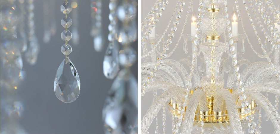 Хрустальная Люстра Crystal Feathers Золотая Хрустальная Люстра Crystal Feathers Золотая - Loft-Concept в Барнауле