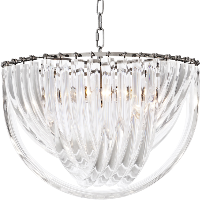 Люстра Chandelier Murano Clear 50 Прозрачный (Transparent) Никель Люстра Chandelier Murano Clear 50 Прозрачный (Transparent) Никель в Барнауле | Loft Concept