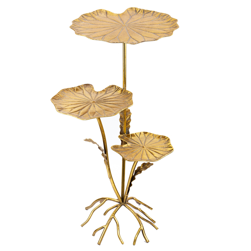 Приставной стол Lily Leaves Side Table Золотой Приставной стол Lily Leaves Side Table Золотой в Барнауле | Loft Concept