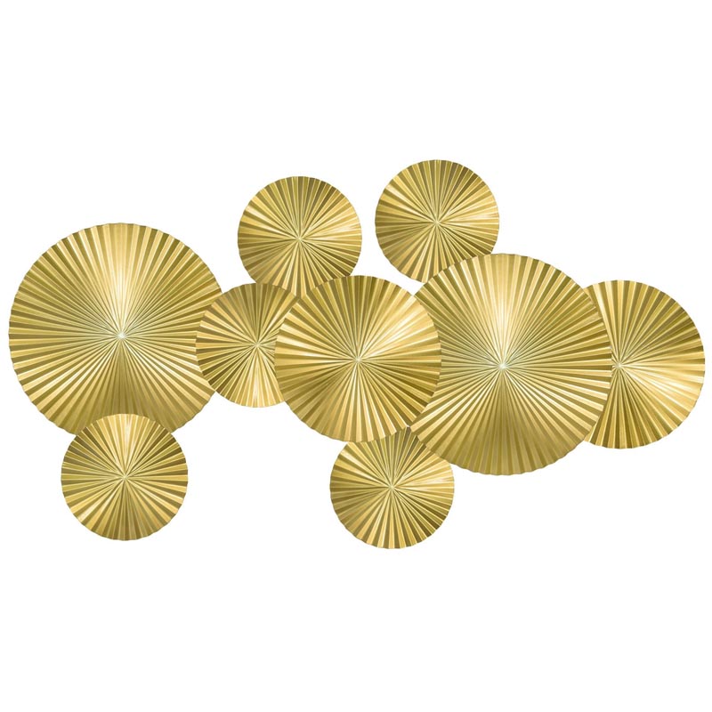 Арт-объект Apollo Gold Wall Plaque Disc 9 Золотой Арт-объект Apollo Gold Wall Plaque Disc 9 Золотой в Барнауле | Loft Concept