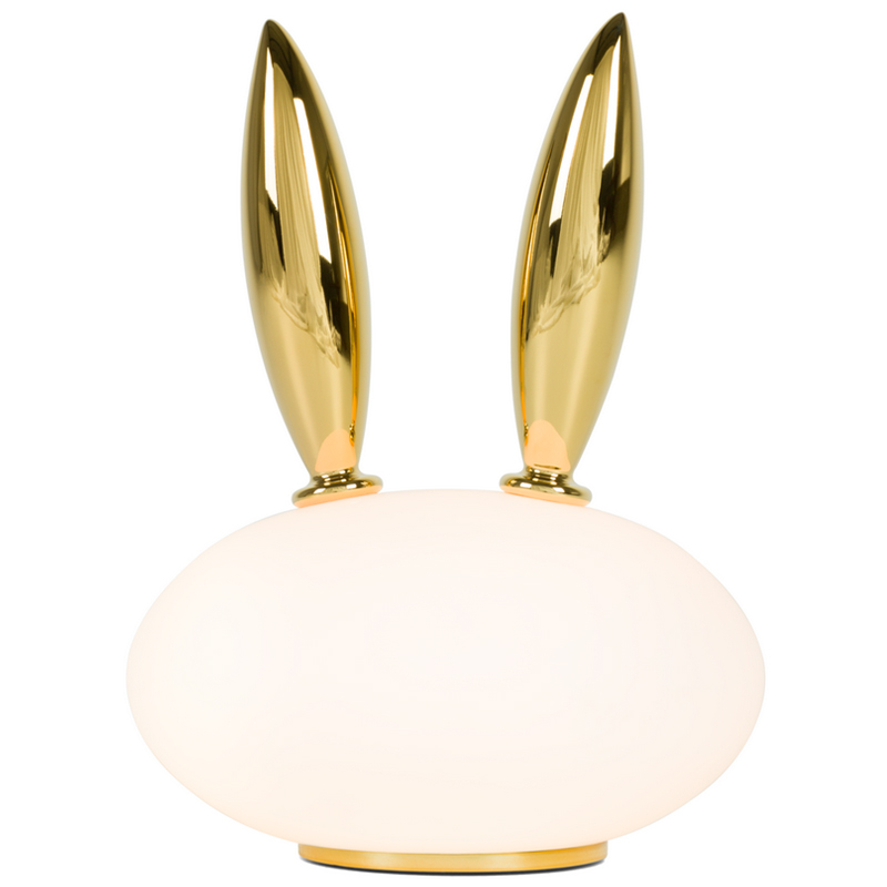 Настольная лампа Moooi Pet Light PURR кролик Белое матовое стекло Глянцевое золото Настольная лампа Moooi Pet Light PURR кролик Белое матовое стекло Глянцевое золото в Барнауле | Loft Concept