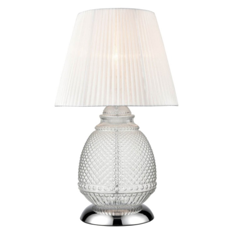 Настольная лампа Gloria Table Lamp Прозрачное Стекло Белый Настольная лампа Gloria Table Lamp Прозрачное Стекло Белый в Барнауле | Loft Concept