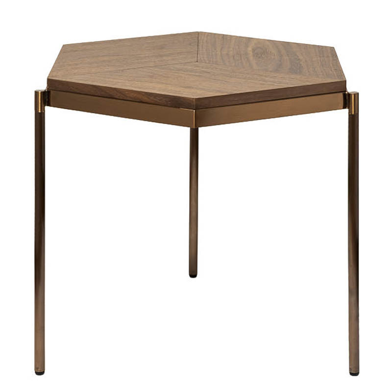 Приставной стол Hexagonal Side Table Бежевый Приставной стол Hexagonal Side Table Бежевый в Барнауле | Loft Concept