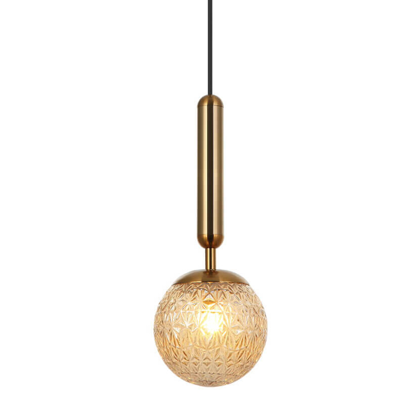 Подвесной светильник Perforated Glass Bubbles brown Бронза Коричневый Подвесной светильник Perforated Glass Bubbles brown Бронза Коричневый в Барнауле | Loft Concept