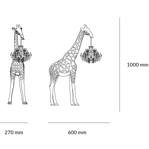 Настольная лампа черный жираф Black Giraffe Table Lamp Настольная лампа черный жираф Black Giraffe Table Lamp в Барнауле