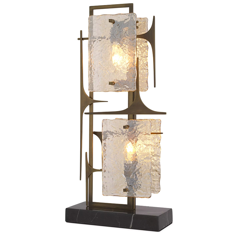 Настольная лампа Eichholtz Table lamp Zeno Латунь Прозрачное Стекло Настольная лампа Eichholtz Table lamp Zeno Латунь Прозрачное Стекло в Барнауле | Loft Concept