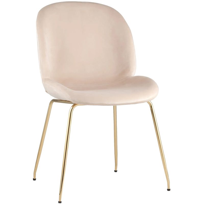Стул Молочный Велюр Vendramin Chair Молочный Золотой Стул Молочный Велюр Vendramin Chair Молочный Золотой в Барнауле | Loft Concept