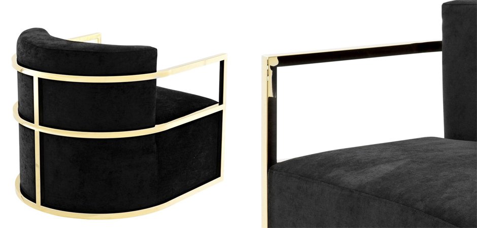 Кресло Eichholtz Chair Emilio Gold Кресло Eichholtz Chair Emilio Gold - Loft-Concept в Барнауле