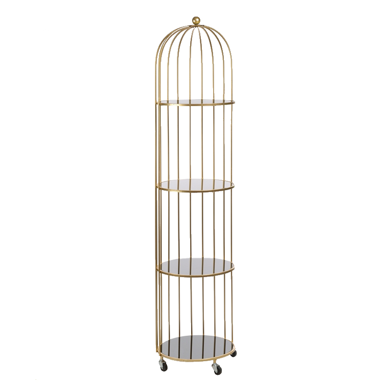 Стеллаж Cage Rack Gold Золотой Стеллаж Cage Rack Gold Золотой в Барнауле | Loft Concept