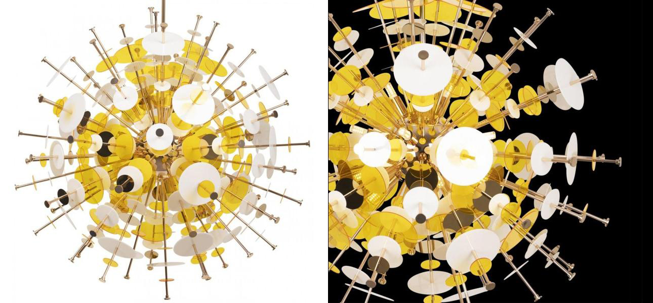 Люстра Dandelion Yellow диаметр 78 - фото