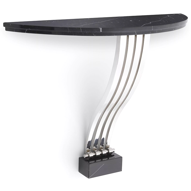 Консоль Eichholtz Console Table Renaissance Черный Мрамор Nero Хром Консоль Eichholtz Console Table Renaissance Черный Мрамор Nero Хром в Барнауле | Loft Concept