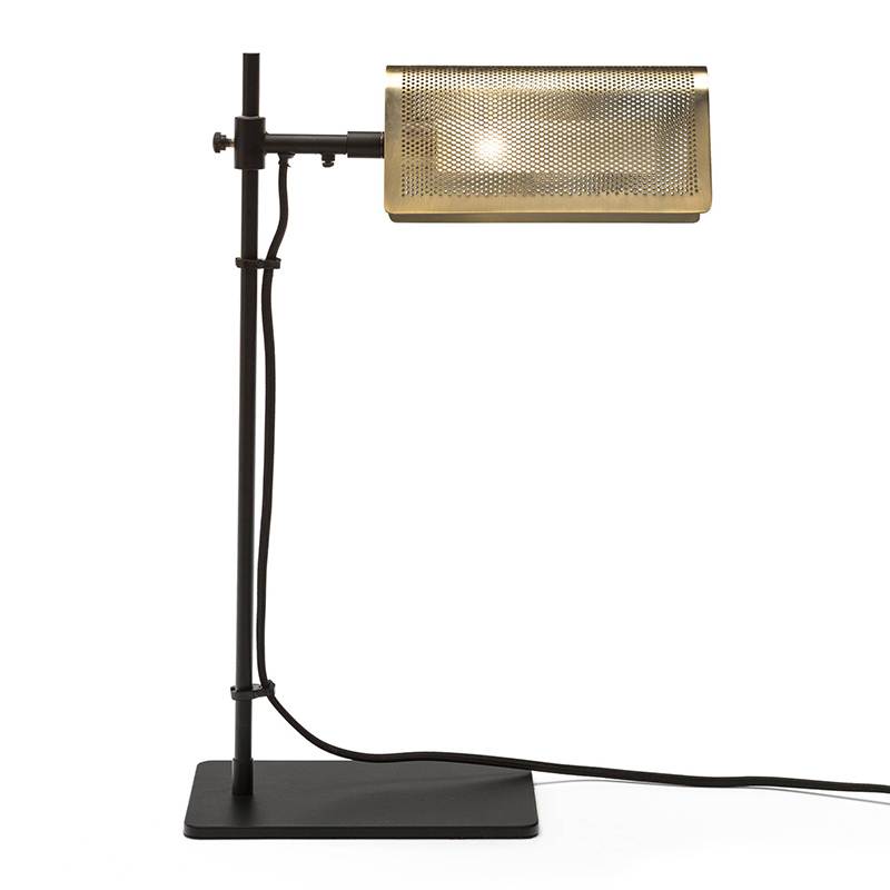Настольная лампа Zenon Table lamp Черный Медь в Барнауле | Loft Concept 