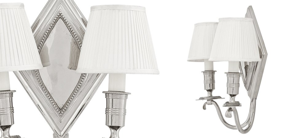 Бра Eichholtz Wall Lamp Diamond Double Бра Eichholtz Wall Lamp Diamond Double - Loft-Concept в Барнауле