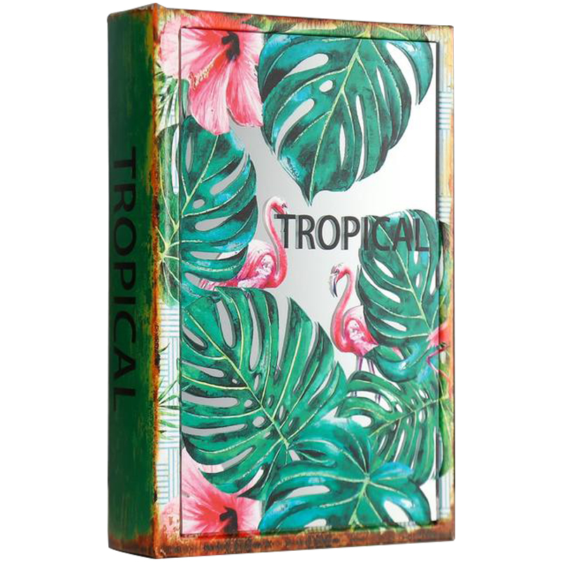 Шкатулка-книга Tropical Flamingos Mirror Book Box Мульти в Барнауле | Loft Concept 