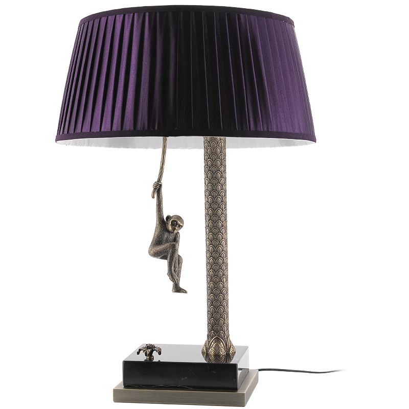 Настольная лампа Джунгли Table Lamp Jungle Purple Латунь Античная полированная Черный Мрамор Nero Пурпурно-фиолетовый Настольная лампа Джунгли Table Lamp Jungle Purple Латунь Античная полированная Черный Мрамор Nero Пурпурно-фиолетовый в Барнауле | Loft Concept