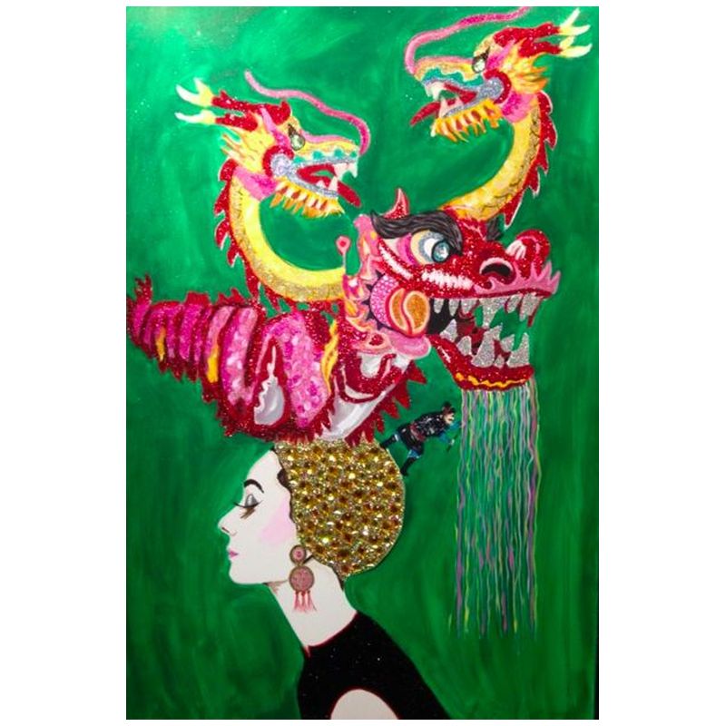 Картина Audrey in a Dragon headdress Мульти Картина Audrey in a Dragon headdress Мульти в Барнауле | Loft Concept