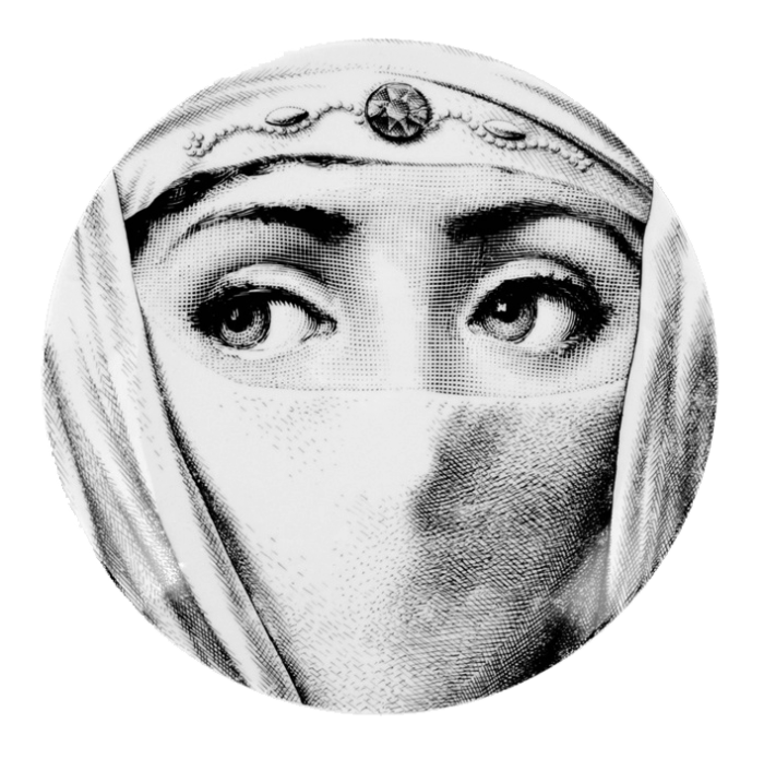 Декоративная тарелка Fornasetti 084 Черный Декоративная тарелка Fornasetti 084 Черный в Барнауле | Loft Concept