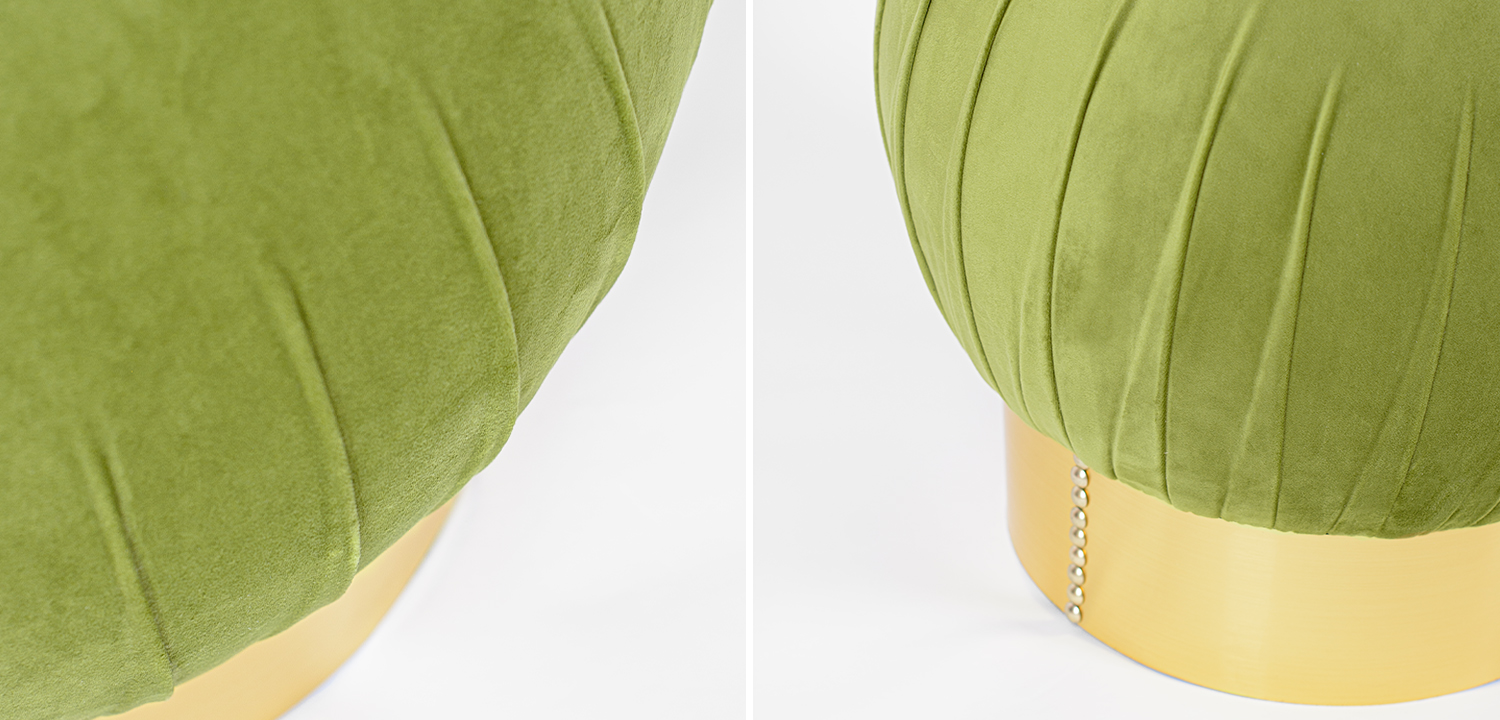 Оттоманка Art Deco Turban green - фото