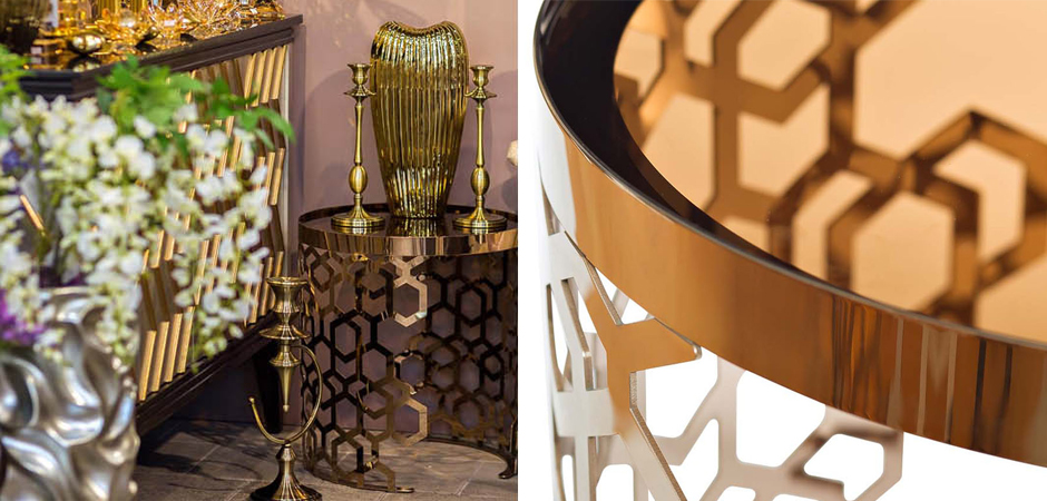 Стол Yen Geometry Table Pink Gold 50 Стол Yen Geometry Table Pink Gold 50 - Loft-Concept в Барнауле