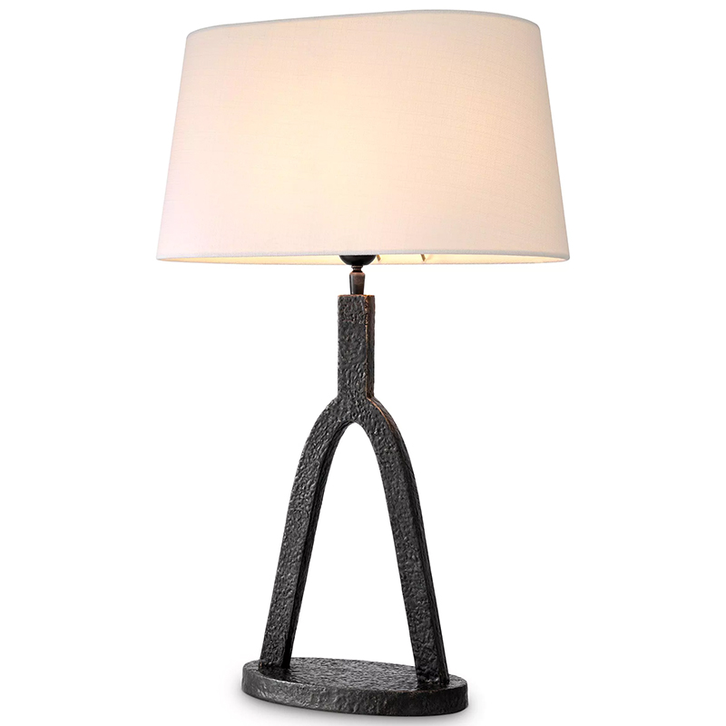 Настольная лампа Eichholtz Table lamp Coosa Темная бронза Белый Настольная лампа Eichholtz Table lamp Coosa Темная бронза Белый в Барнауле | Loft Concept