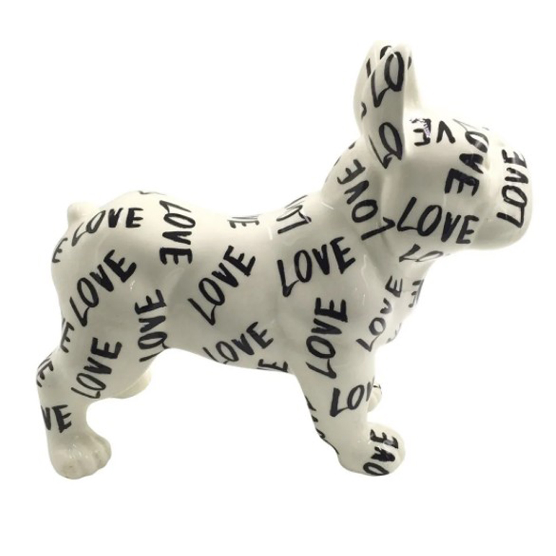 Статуэтка Bulldog Love Белый Черный Статуэтка Bulldog Love Белый Черный в Барнауле | Loft Concept