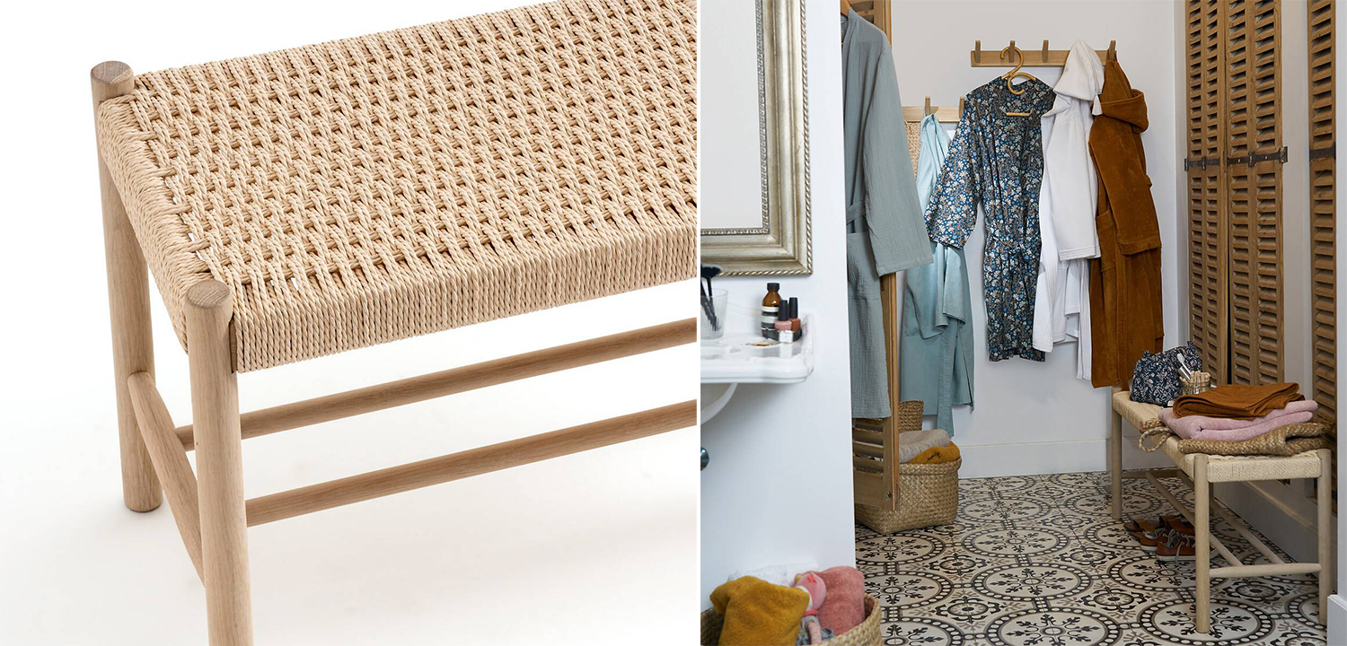 Банкетка Enzo Wicker Beige Banquet - фото №1