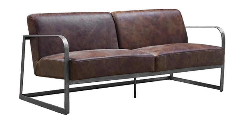Диван INDIO METAL leather SOFA Диван INDIO METAL leather SOFA - Loft-Concept в Барнауле