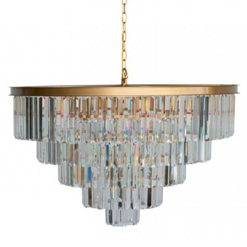 Круглая Люстра RH 1920s Odeon GOLD iron Five Layers Прозрачное Стекло диаметр 80 см Золотой Прозрачное Стекло Круглая Люстра RH 1920s Odeon GOLD iron Five Layers Прозрачное Стекло диаметр 80 см Золотой Прозрачное Стекло в Барнауле | Loft Concept