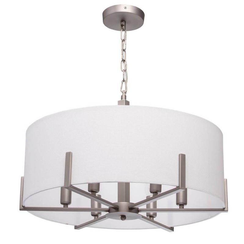 Люстра Loring Chandelier Бежевый Никель Люстра Loring Chandelier Бежевый Никель в Барнауле | Loft Concept
