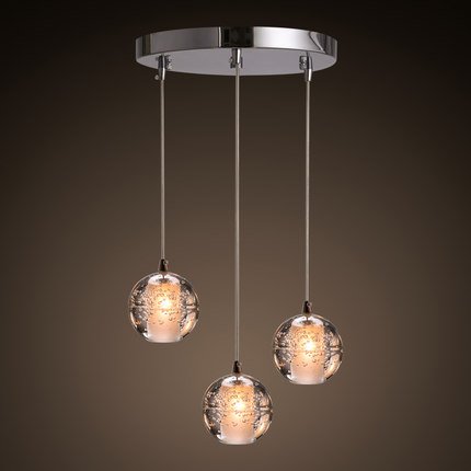 Люстра Bocci 14.3 Three Pendant Led Crystal Glass Ball 3 Прозрачный (Transparent) Люстра Bocci 14.3 Three Pendant Led Crystal Glass Ball 3 Прозрачный (Transparent) в Барнауле | Loft Concept