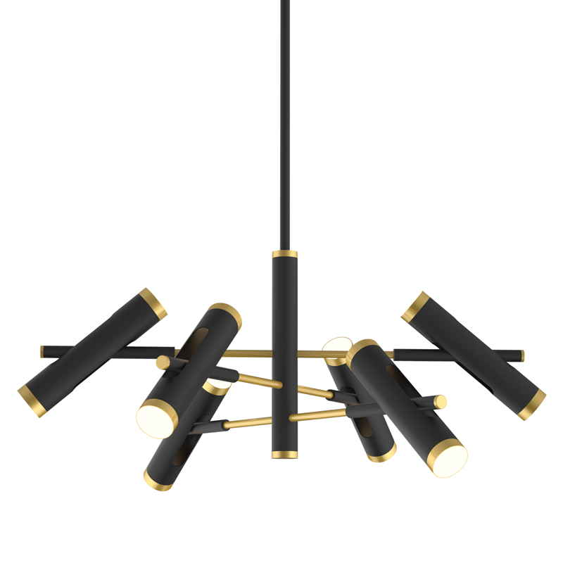 Люстра Rainer Chandelier black Черный Золотой Люстра Rainer Chandelier black Черный Золотой в Барнауле | Loft Concept