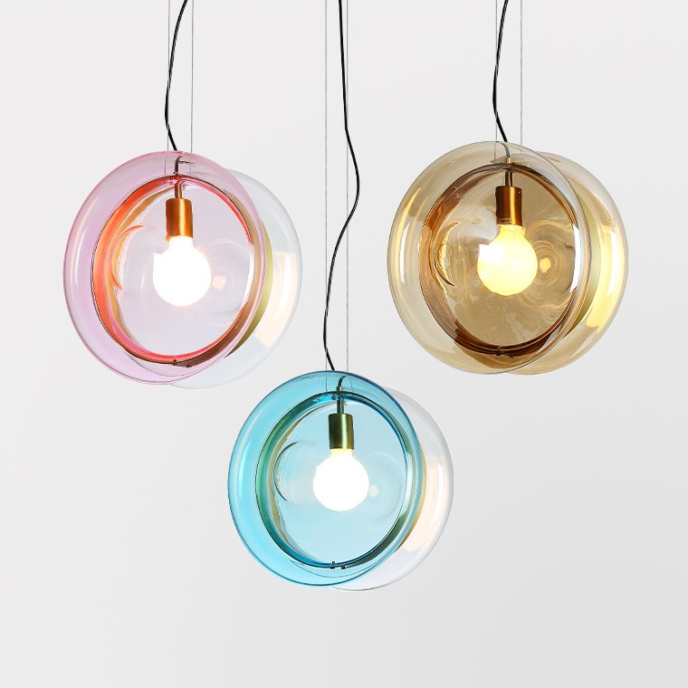 Подвесной светильник PENDANT LIGHT Bomma ORBITAL Прозрачный (Transparent) Янтарь (Amber) Розовый (Rose) Бирюзовый Синий Подвесной светильник PENDANT LIGHT Bomma ORBITAL Прозрачный (Transparent) Янтарь (Amber) Розовый (Rose) Бирюзовый Синий в Барнауле | Loft Concept