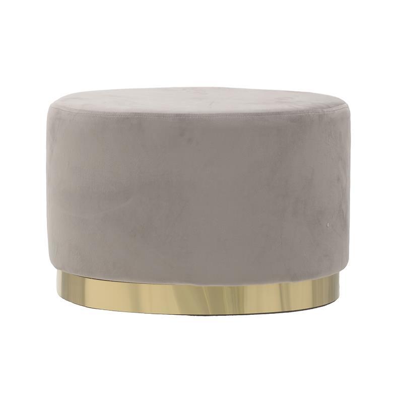 Пуф Golden Belt Beige Pastel Бежево-серый Золотой Пуф Golden Belt Beige Pastel Бежево-серый Золотой в Барнауле | Loft Concept