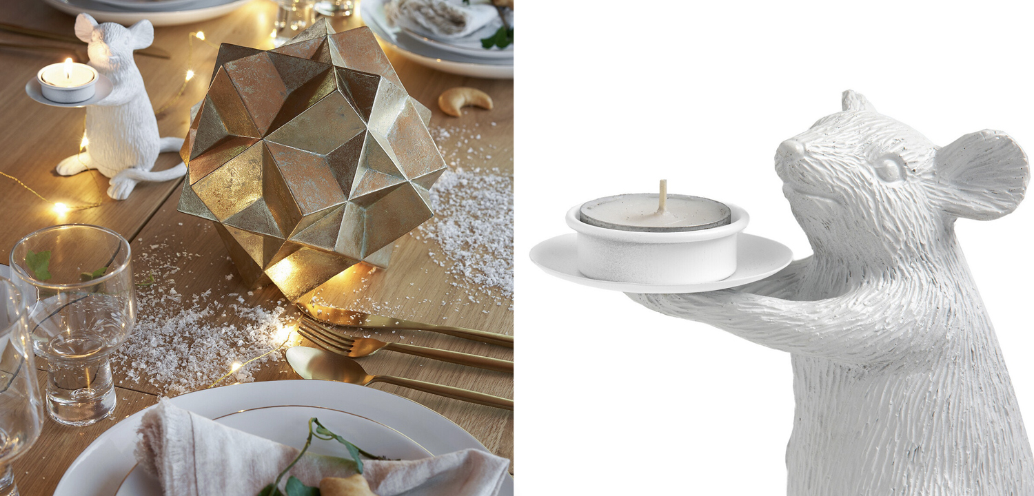 Комплект подсвечников Mouse with twinkle - фото