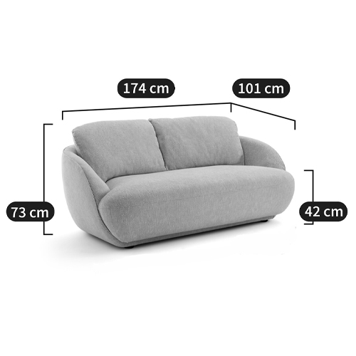 Диван с обивкой меланж Halle Melange Sofa Диван с обивкой меланж Halle Melange Sofa в Барнауле