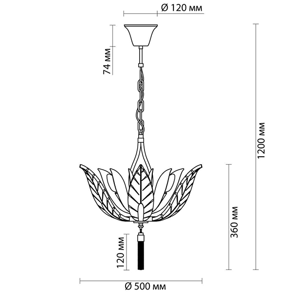 Люстра Glass Petals Chandelier 50 Люстра Glass Petals Chandelier 50 в Барнауле