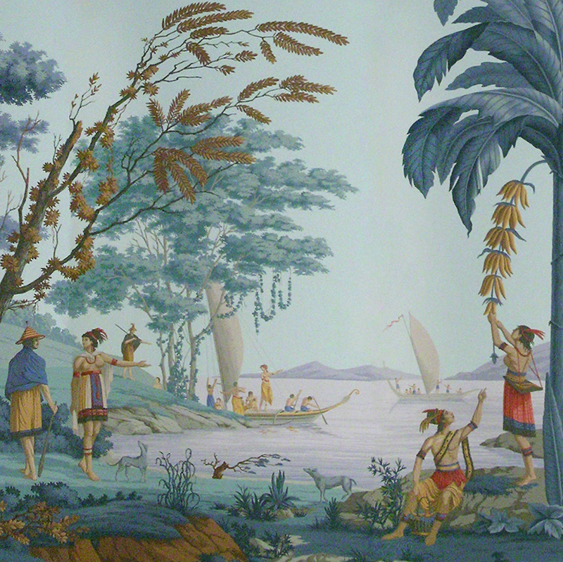 Обои ручная роспись Les Sauvages de la Mer Pacifique Charvet on scenic paper Обои ручная роспись Les Sauvages de la Mer Pacifique Charvet on scenic paper в Барнауле | Loft Concept