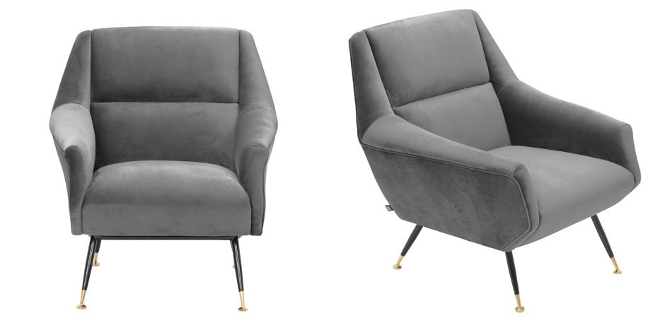 Кресло Eichholtz Chair Exile Grey Кресло Eichholtz Chair Exile Grey - Loft-Concept в Барнауле