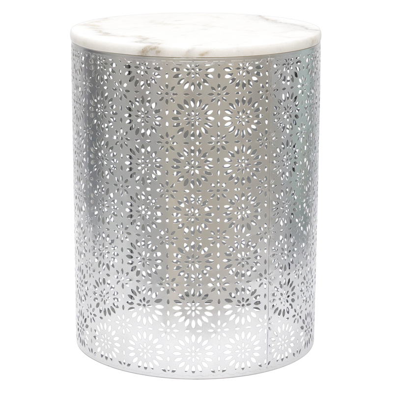 Приставной Стол Artesia Table с белым мрамором Белый Приставной Стол Artesia Table с белым мрамором Белый в Барнауле | Loft Concept