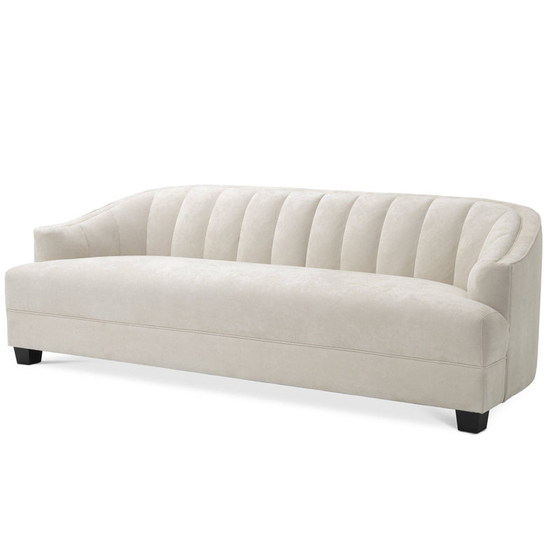 Диван Eichholtz Sofa Polaris ivory ( слоновая кость ) Черный в Барнауле | Loft Concept 