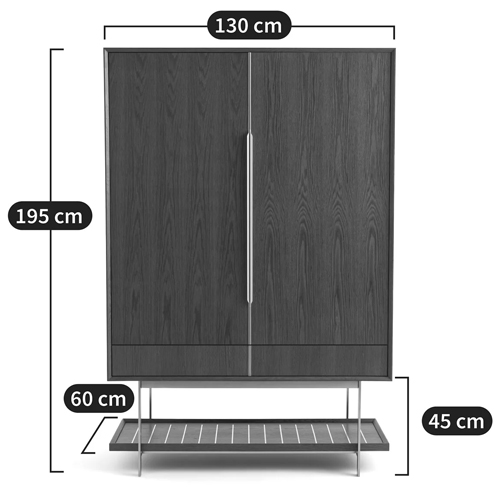 Платяной шкаф из серого дуба Sawada Gray Oak Wardrobe Платяной шкаф из серого дуба Sawada Gray Oak Wardrobe в Барнауле