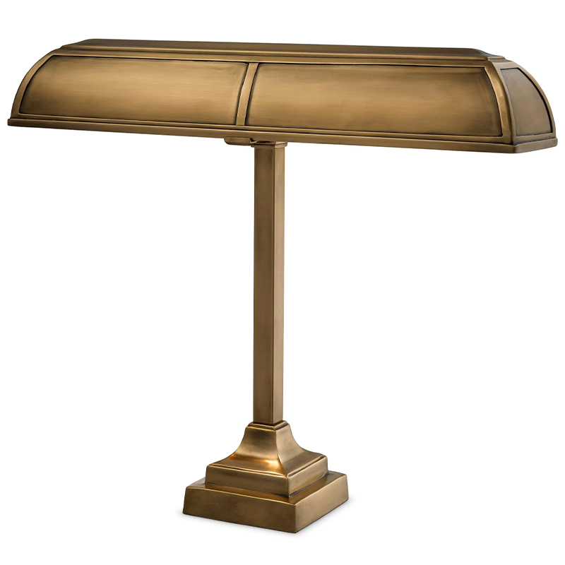 Настольная лампа Eichholtz Desk Lamp Banker Trust Винтажная латунь Настольная лампа Eichholtz Desk Lamp Banker Trust Винтажная латунь в Барнауле | Loft Concept
