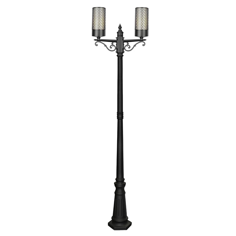 Парковый торшер Holger Street Floor Lamp Черный Белое матовое стекло Парковый торшер Holger Street Floor Lamp Черный Белое матовое стекло в Барнауле | Loft Concept