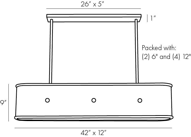 Люстра Arteriors GLENDALE LINEAR CHANDELIER Люстра Arteriors GLENDALE LINEAR CHANDELIER в Барнауле