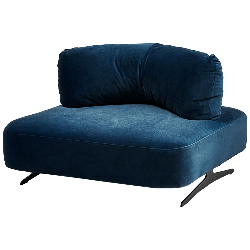 Кресло Dacosta Chair blue Сапфирово-синий Черный Кресло Dacosta Chair blue Сапфирово-синий Черный в Барнауле | Loft Concept