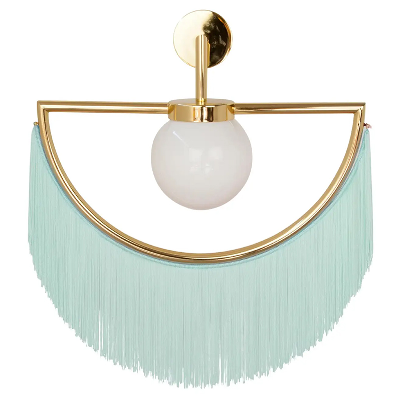 Бра Wink Wall Lamp by Masquespacio for Houtique Blue Золотой Бирюзовый Бра Wink Wall Lamp by Masquespacio for Houtique Blue Золотой Бирюзовый в Барнауле | Loft Concept
